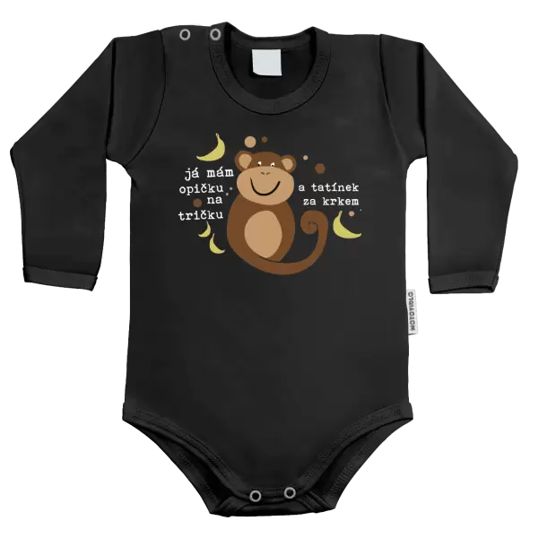 Dětské body Mám opičku na tričku