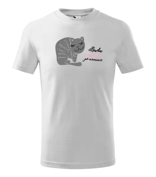 Dětské tričko Budu kočka po mamince