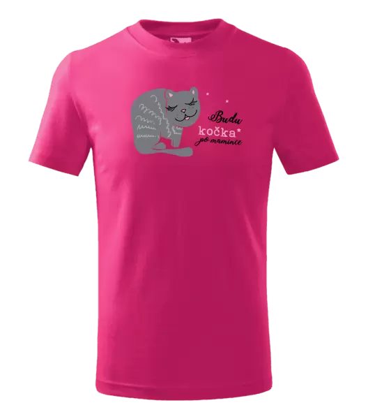 Dětské tričko Budu kočka po mamince