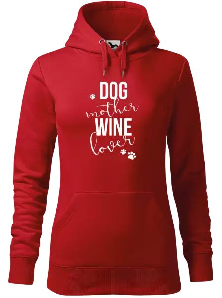 Dámská mikina Dog mother, wine lover