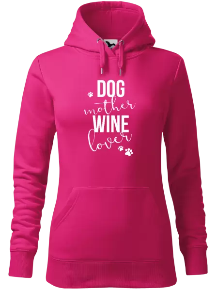Dámská mikina Dog mother, wine lover