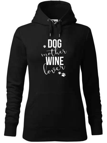 Dámská mikina Dog mother, wine lover