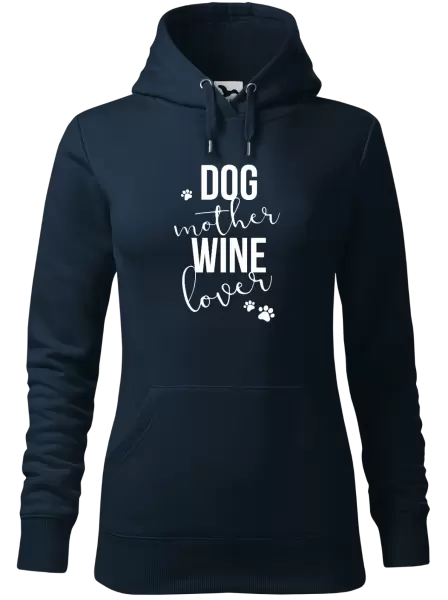 Dámská mikina Dog mother, wine lover