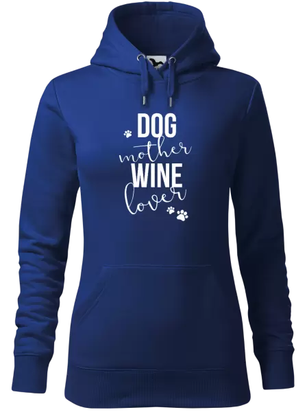 Dámská mikina Dog mother, wine lover