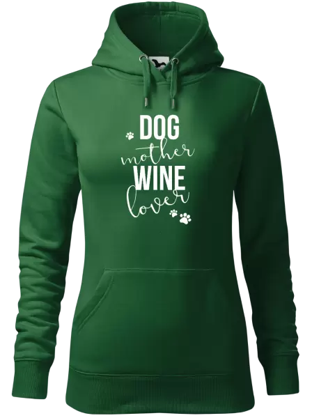 Dámská mikina Dog mother, wine lover