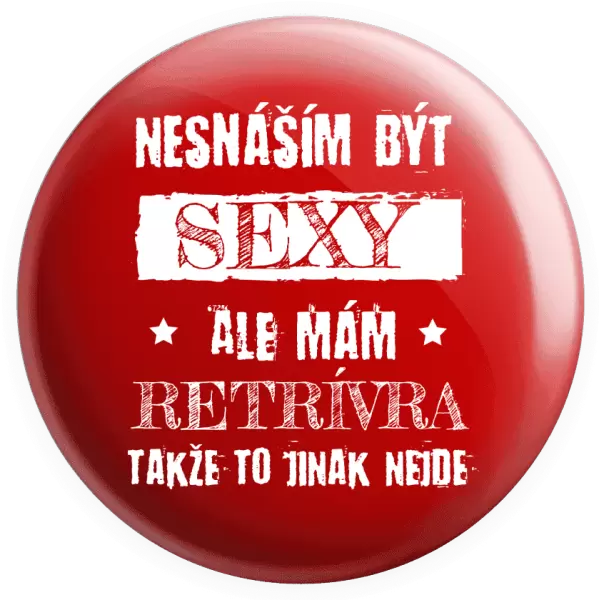 Placka Nesnáším být sexy, ale mám...