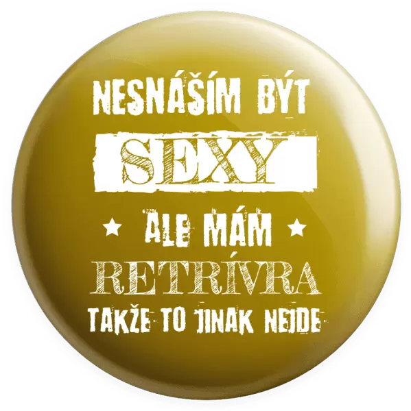 Placka Nesnáším být sexy, ale mám...