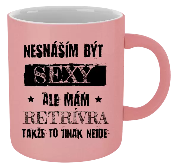 Metalický hrnek Nesnáším být sexy, ale mám...