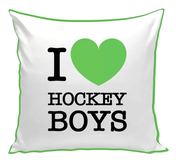 Polštář I love hockey boys