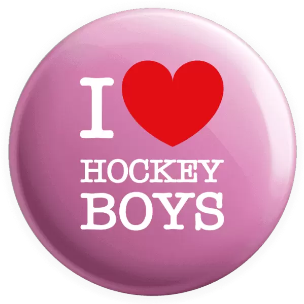 Placka I love hockey boys