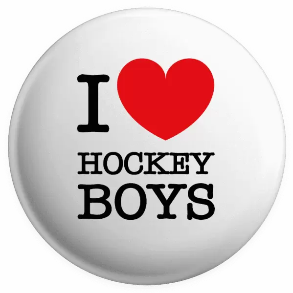 Placka I love hockey boys