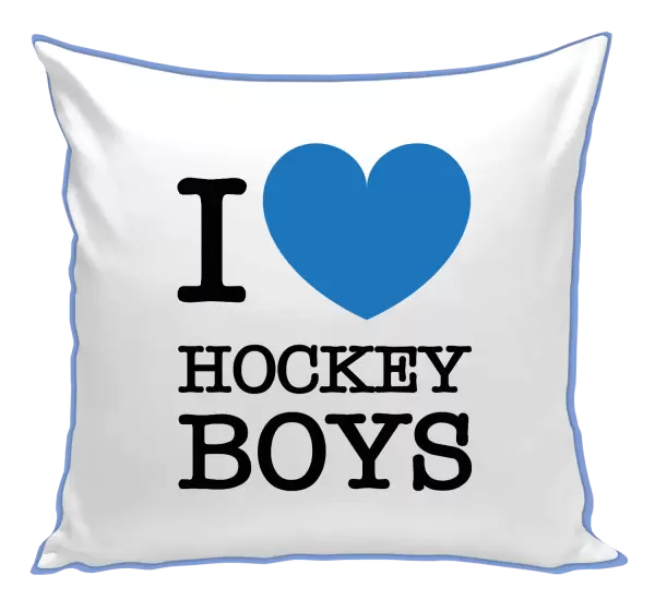 Polštář I love hockey boys
