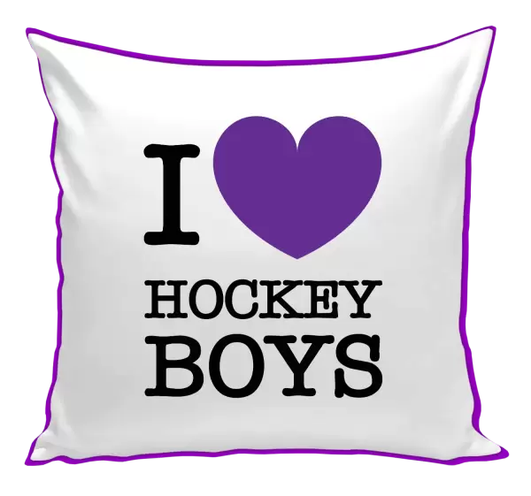 Polštář I love hockey boys