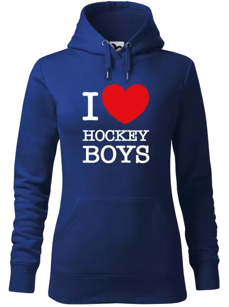 Dámská mikina I love hockey boys