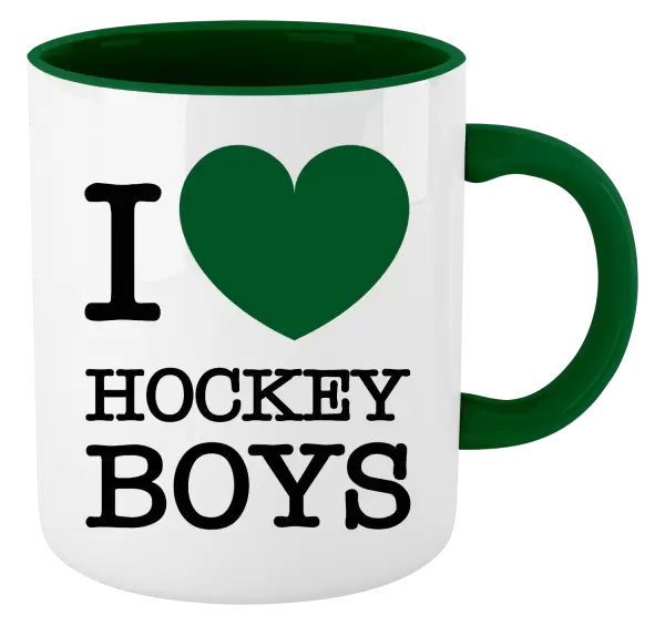 Hrnek I love hockey boys