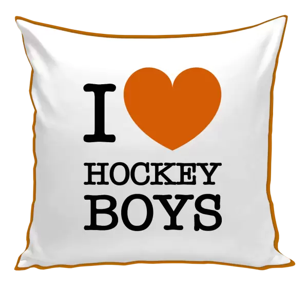 Polštář I love hockey boys