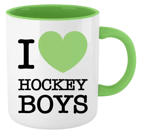 Hrnek I love hockey boys