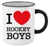 Hrnek I love hockey boys