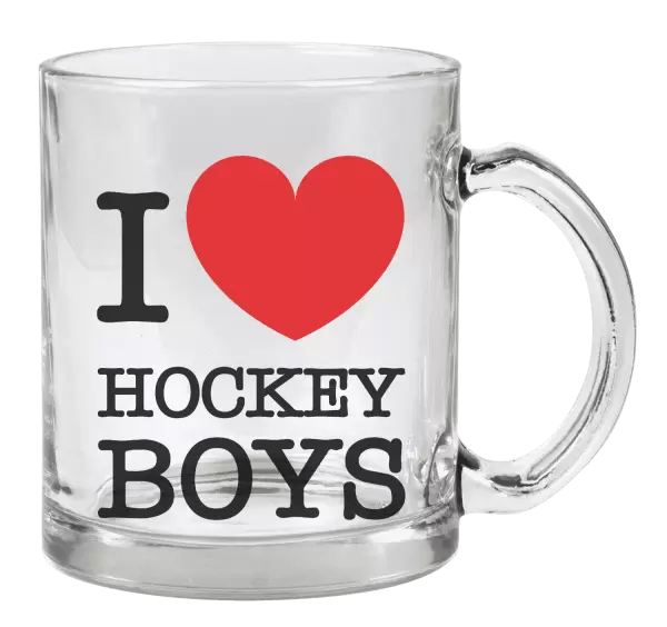 Hrnek I love hockey boys