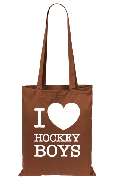 Látková taška I love hockey boys