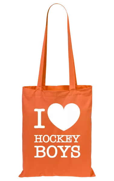 Látková taška I love hockey boys