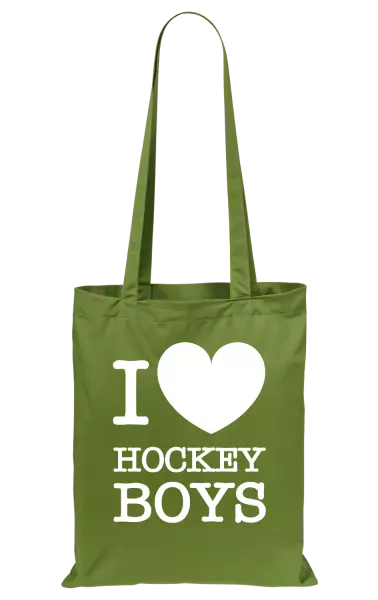 Látková taška I love hockey boys
