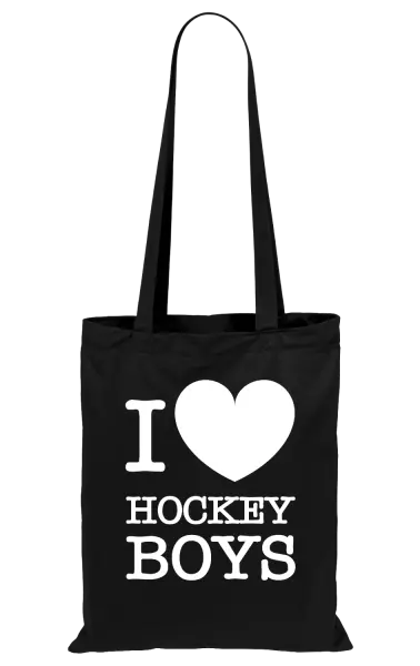 Látková taška I love hockey boys