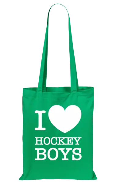 Látková taška I love hockey boys