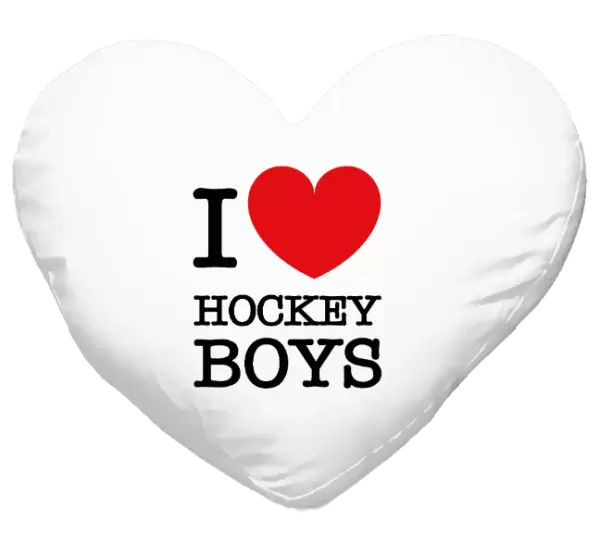 Polštář I love hockey boys