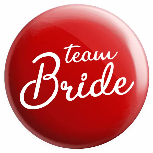 Placka Team bride - nápis