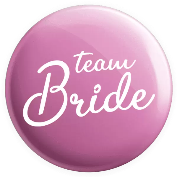 Placka Team bride - nápis