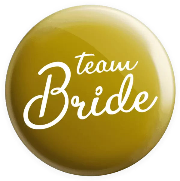 Placka Team bride - nápis