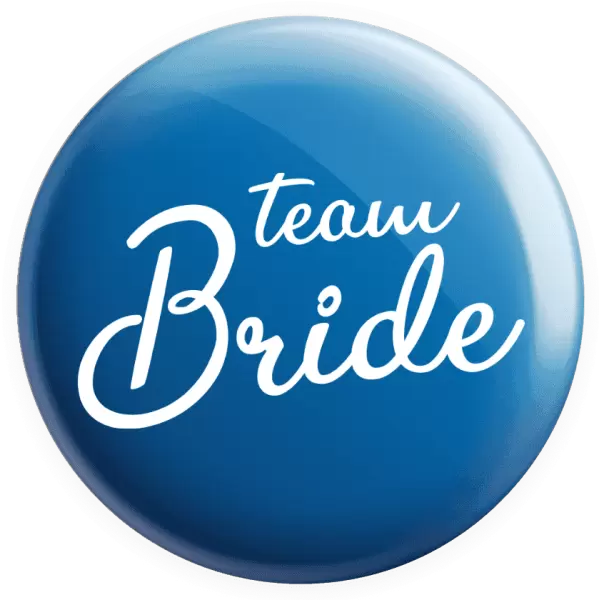 Placka Team bride - nápis