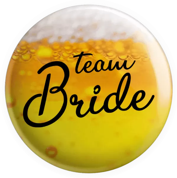 Placka Team bride - nápis