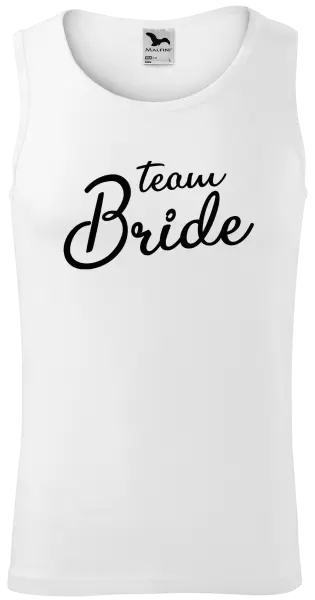 Pánské tílko Team bride - nápis
