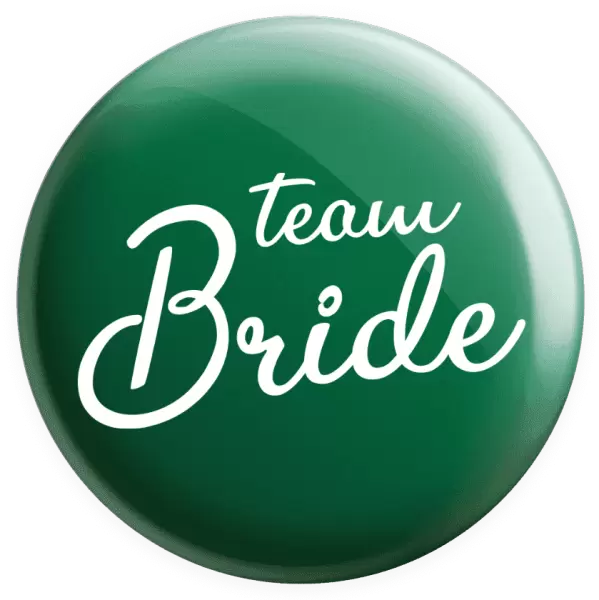 Placka Team bride - nápis