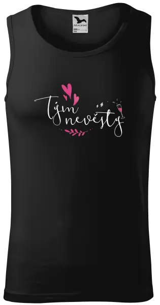 Pánské tílko Tým nevěsty - srdíčka a lístečky