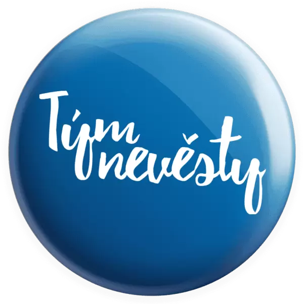 Placka Tým nevěsty - nápis 2