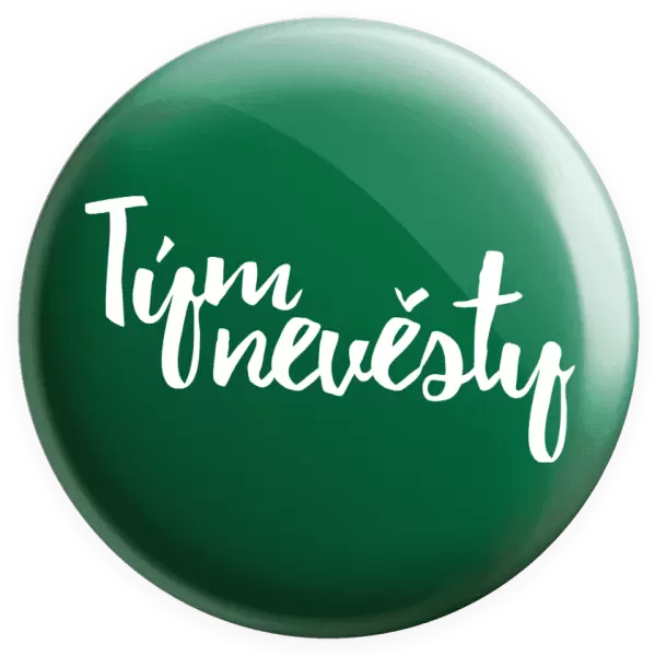 Placka Tým nevěsty - nápis 2