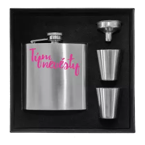 Placatka v krabičce Tým nevěsty - nápis 2