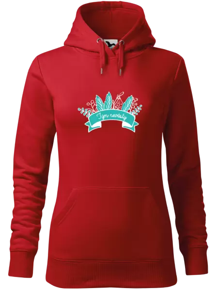 Dámská mikina Tým nevěsty - zelené lupeny