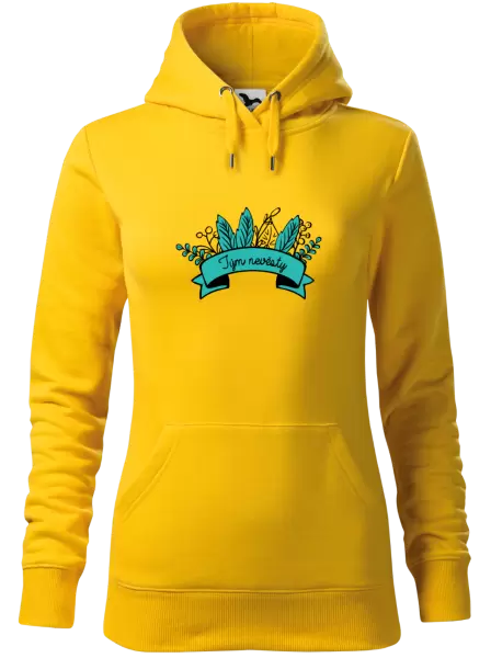 Dámská mikina Tým nevěsty - zelené lupeny