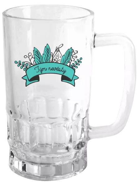 Půllitr Tým nevěsty - zelené lupeny