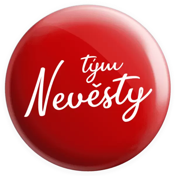 Placka Tým nevěsty - nápis