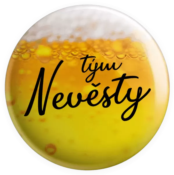 Placka Tým nevěsty - nápis