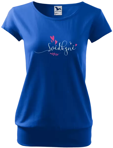 Dámské tričko Svědkyně - srdíčka a lístečky