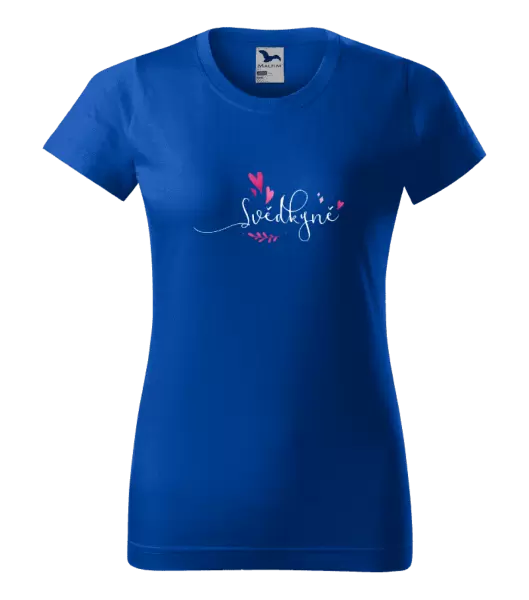 Dámské tričko Svědkyně - srdíčka a lístečky