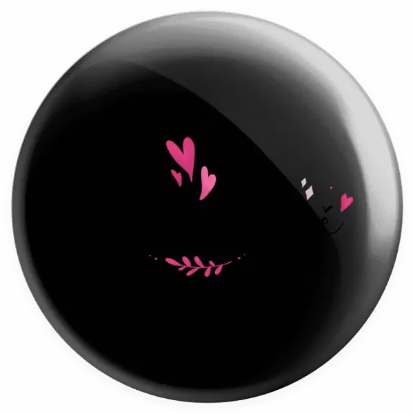 Placka Svědkyně - srdíčka a lístečky