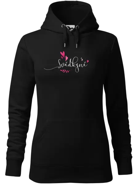 Dámská mikina Svědkyně - srdíčka a lístečky