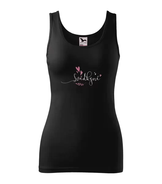 Dámské tílko Svědkyně - srdíčka a lístečky